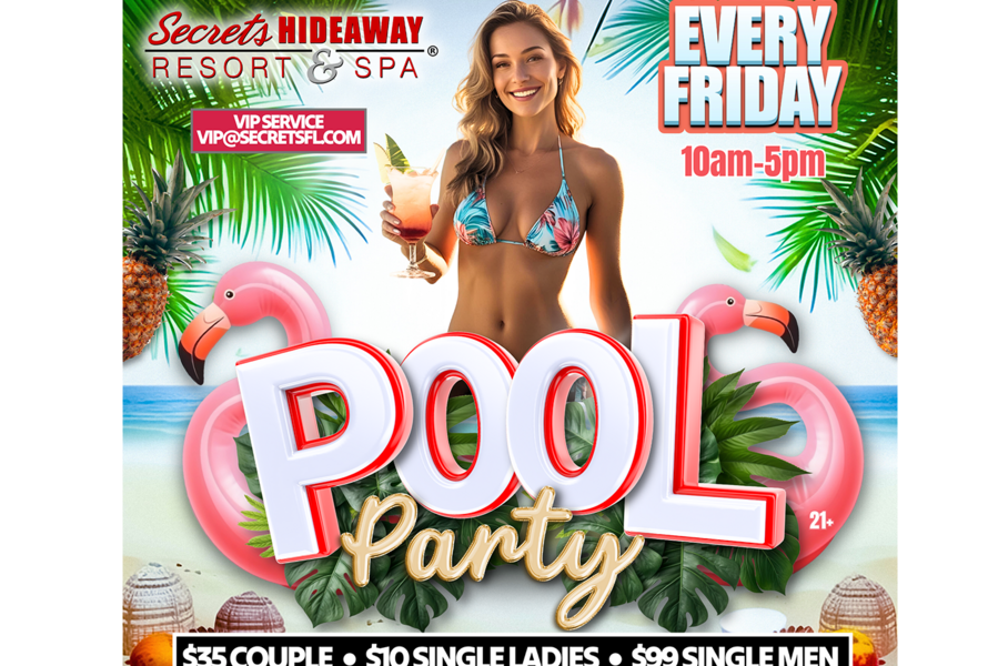 Friday Pool Party 10am-5pm