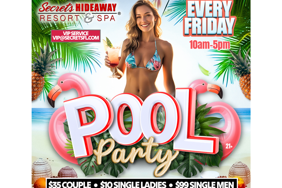 Friday Pool Party 10am-5pm