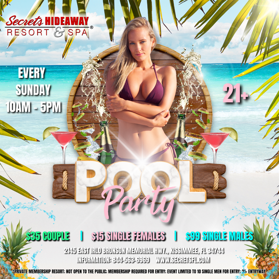 Sunday Pool Party 10am-5pm - PodBash