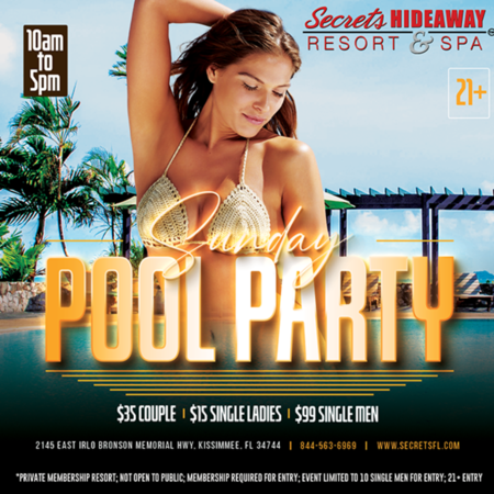 Pool Party 10am-5pm - My Frisky Business Takeover