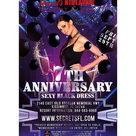 Sexy Black Dress - Secrets Anniversary